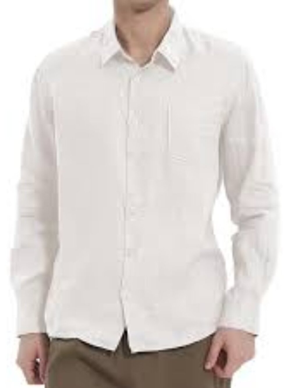 The New Ivy Brand Vintage Classics 100% Linen Long Sleeve Button Down Shirt New